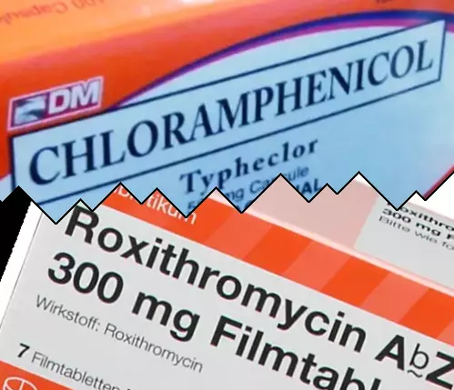 Chloramphénicol contre Roxithromycine
